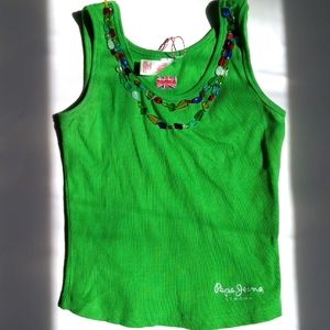 PEPE LONDON JEWEL GREEN TOP